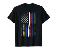 Primeros Responsables Héroe Bandera Correcciones Bombero EMS Policía Camiseta