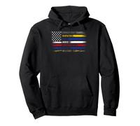 Primeros Responsables Héroe Bandera Correcciones Bombero EMS Policía Sudadera con Capucha