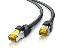 Primewire - 1m - Cable de red CAT 7 - Gigabit Ethernet Lan RJ45 - S FTP - Compatible con CAT.5 CAT.5e CAT.6 - Conmutador router módem panel de conexiones punto de acceso - Color negro