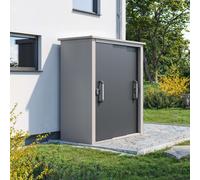 PRIMEYARD 150 x 78 cm Armario exterior XL, aluminio blanco - (GFPV01162)