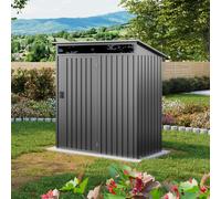 PRIMEYARD 160 x 80 cm Caseta de jardín, gris perla - (GFPV01006)