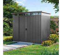 PRIMEYARD 200 x 110 cm Caseta de jardín, gris perla - (GFPV01008)