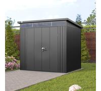PRIMEYARD 210 x 180 cm Caseta de jardín, color gris sombra metálico - (GFPV00974)