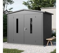 PRIMEYARD 263 x 180 cm Caseta de jardín, antracita - (GFPV00914)