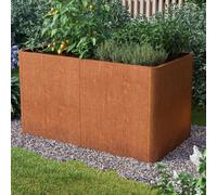 PRIMEYARD Design 146 x 80 x 60 cm Huerto urbano, acero corten, aspecto óxido - (GFPV00825)