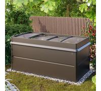 PRIMEYARD Design 200 x 100 x 77 cm Huerto urbano, acero, antracita metalizado, Incl. Semillero y Protección contra babosas - (GFPV00774)