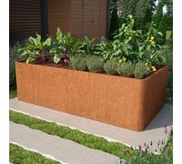 PRIMEYARD Design 200 x 107 x 60 cm Huerto urbano, acero corten, aspecto óxido - (GFPV00820)