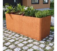 PRIMEYARD Design 200 x 80 x 60 cm Huerto urbano, acero corten, aspecto óxido - (GFPV00815)