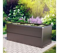 PRIMEYARD Design 200 x 85 x 77 cm Huerto urbano, acero, antracita metalizado, Incl. Protección contra babosas - (GFPV00776)