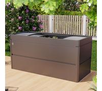 PRIMEYARD Design 200 x 85 x 77 cm Huerto urbano, acero, antracita metalizado, Incl. Semillero - (GFPV00777)