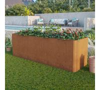 PRIMEYARD Design 250 x 80 x 80 cm Huerto urbano, acero corten, aspecto óxido - (GFPV01089)