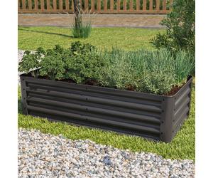 PRIMEYARD Eco 120 x 60 x 35 cm Huerto urbano, acero, antracita - (GFPV00808)