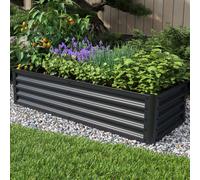 PRIMEYARD Eco 150 x 60 x 35 cm Huerto urbano, acero, antracita - (GFPV00810)