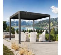 PRIMEYARD Luma Pérgola, 3,5x3m, techo de lamas, antracita - (GFPV01119)