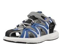 Primigi B&g Rapid Sand, Sandalias Deportivas, Gris Negro Azul, 30 EU