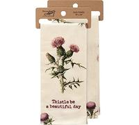 Primitives by Kathy 112011 Toalla de Cocina Thistle Be A Beautiful Day, 28 Pulgadas, algodón y Lino
