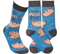 Primitives by Kathy 113085 When Pigs Fly Socks, Muticolor, Multicolor., talla única