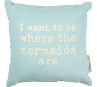 Primitives by Kathy Almohada de Playa, 10 x 10 Pulgadas, Sirenas