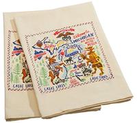 Primitives by Kathy Embroidered LOL Made You Smile Paño de Cocina, Algodón, Michigan, Kitchen Towel