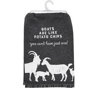 Primitives by Kathy Goats Like Potato Chips - Toalla de Cocina