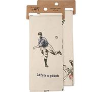 Primitives by Kathy Life'S A Pitch - Toalla de Cocina Decorativa