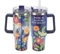 Primitives by Kathy Taza de viaje: haz una diferencia positiva rodeada de vibrantes flores ilustradas a mano en una paleta de acuarela