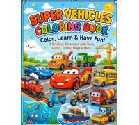 Primium Cartoon Cars Coloring Book for Kids Ages 3-10: Cute Cars and other vehicle with Fun and Easy Vehicle Coloring Pages for Boys and Girls | 30+ ... 11": Fun and Easy Cartoon Car Coloring Book.