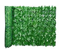 Primlisa Protector visual para jardín de hiedra artificial, para balcón, valla y hojas de hiedra artificial, decoración de pared para decoración exterior, 0,5 x 3 metros