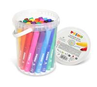 PRIMO - 36 Rotuladores de Punta Gruesa de 7,6mm, Rotuladores Lavables para Niños +3 Años Multicolor, 12 Colores para Niños para Colorear Dibujar, Manualidades y Papelería, Vuelta al Cole Made in Italy