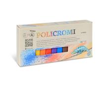 PRIMO CMP - Morocolor - Estuche de 12 tizas policromadas cuadradas 13 x 13 x 80 mm