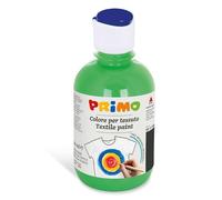 PRIMO - Colores Permanentes para Telas en Botella de 300 ml, Colores Acrílicos Vivos y Cubrientes para Niños +4 Años y Adultos, Pintura para Telas Ideal para Camisetas, Bolsos, Jeans, Zapatos y Más