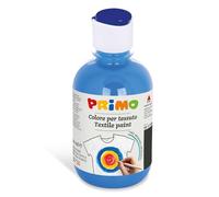 PRIMO - Colores Permanentes para Telas en Botella de 300 ml, Colores Acrílicos Vivos y Cubrientes para Niños +4 Años y Adultos, Pintura para Telas Ideal para Camisetas, Bolsos, Jeans, Zapatos y Más