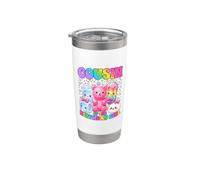 Primo De Cumpleaños Niña Kawaii Dumpling Candy Cumpleaños Vaso térmico de acero inoxidable de doble pared