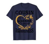 Primo De Un Guerrero Infantil Concientización del Cáncer Corazón De Oro Camiseta