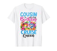 Primo del cumpleaños Cruise Queen Birthday Girl Party Camiseta