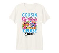 Primo del cumpleaños Cruise Queen Birthday Girl Party Camiseta Premium