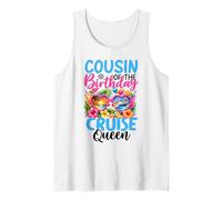 Primo del cumpleaños Cruise Queen Birthday Girl Party Camiseta sin Mangas