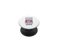 Primo del cumpleaños Cruise Queen Birthday Girl Party PopSockets PopGrip Adhesivo