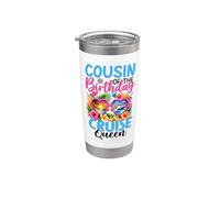 Primo del cumpleaños Cruise Queen Birthday Girl Party Vaso térmico de acero inoxidable de doble pared