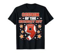 Primo del Cumpleaños Niño 9 Fútbol Deportes Cool Novena Fiesta Camiseta