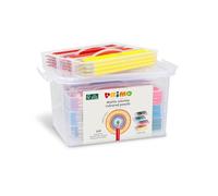 PRIMO - Lápices de Colores para Niños +3 Años con Mina de Ø2.9 mm, 216 Piezas en 12 Colores Degradables de Color Intenso para Colorear, Manualidades Creativas y Hobbies, Set de Lápices para Papelería