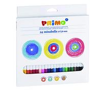 Morocolor PRIMO, lápices de colores Minabella 24 lápices de colores hexagonales lacados lápices de colores para niños diámetro Ø 3,8 mm lápices de colores caja de cartón Made in Italy
