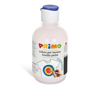 PRIMO - Colores Permanentes para Telas en Botella de 300 ml, Colores Acrílicos Vivos y Cubrientes para Niños +4 Años y Adultos, Pintura para Telas Ideal para Camisetas, Bolsas, Jeans, Zapatos y Más