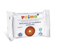 PRIMO - Plastilina Niños +3 Años Dermatológicamente Probada 250 gr, Arcilla Secado al Aire Polimérica para Modelar con Manos Húmedas y sin Cocción, Pasta Modelable para Manualidades, Inodora y Vegana