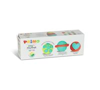 PRIMO - Plastilina Niños +3Años Dermatológicamente Probada, 3 Colores Envase 100gr 95%Origen Vegetal, Arcilla Secado al Aire Polimérica para Modelar, Pasta Modelable para Manualidades Suave y Elástica