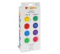 PRIMO- Témperas para Niños Lavables +3 Años, 12 Colores para Niños 25ml en Bote Aptos como Colores para Telas y Manualidades Creativas, Pintura para Telas Papel y Vidrio, Colores de Témpera Cubrientes