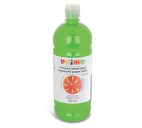 PRIMO - Témperas para Niños Lavables +3 Años 1L, Colores Alta Calidad Pintar, Colores para Tela, Vidrio, Papel, Pintura Manualidades Creativas para Niños y Pasatiempos, Vuelta al Cole Made in Italy
