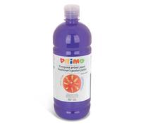 PRIMO - Témperas para Niños Lavables +3 Años 1L, Colores Alta Calidad Pintar, Colores para Tela, Vidrio, Papel, Pintura Manualidades Creativas para Niños y Pasatiempos, Vuelta al Cole Made in Italy