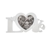 PrimoLiving Marco de fotos Love en óptica 3D con cristal en blanco P-336