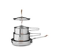 Primus Campfire menaje de cocina de acero inoxidable de 3 piezas - Tamaño grande